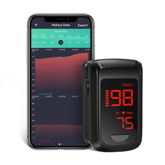 HealthTree Bluetooth Finger Pulse Oximeter